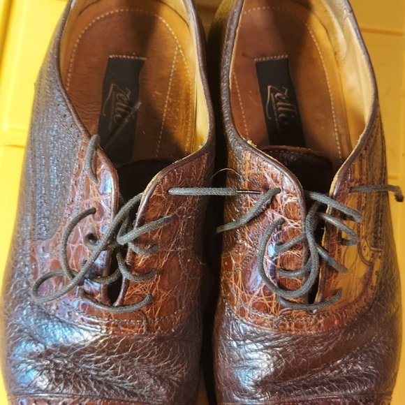 Andrea Crocodile Lace Up in Cognac by Zelli Italia - Picture 4 of 12